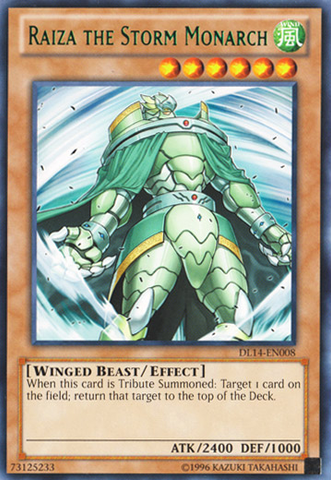 Raiza the Storm Monarch (Green) [DL14-EN008] Rare - Card Brawlers | Quebec | Canada | Yu-Gi-Oh!