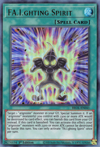 FA.I.ghting Spirit [BROL-EN041] Ultra Rare - Card Brawlers | Quebec | Canada | Yu-Gi-Oh!