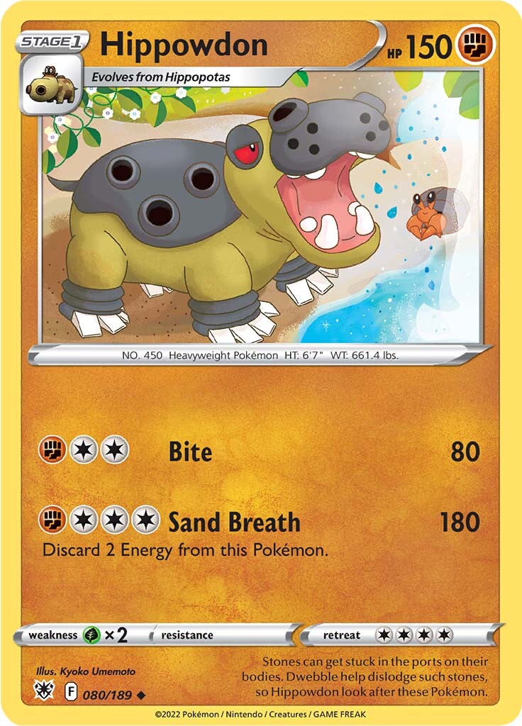 Hippowdon (080/189) [Sword & Shield: Astral Radiance] - Card Brawlers | Quebec | Canada | Yu-Gi-Oh!
