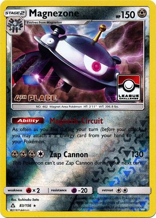 Magnezone (83/156) (League Promo 4th Place) [Sun & Moon: Ultra Prism] - Card Brawlers | Quebec | Canada | Yu-Gi-Oh!