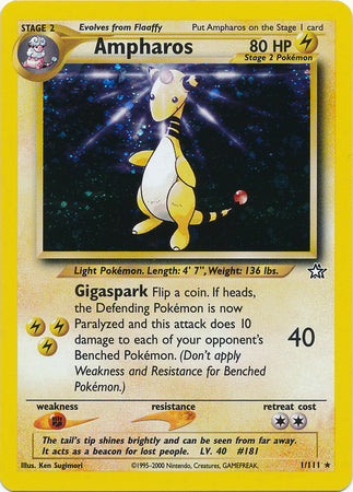 Ampharos (1/111) [Neo Genesis Unlimited] - Card Brawlers | Quebec | Canada | Yu-Gi-Oh!