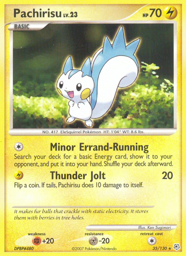 Pachirisu (35/130) [Diamond & Pearl: Base Set] - Card Brawlers | Quebec | Canada | Yu-Gi-Oh!