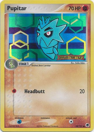 Pupitar (58/101) (Stamped) [EX: Dragon Frontiers] - Card Brawlers | Quebec | Canada | Yu-Gi-Oh!