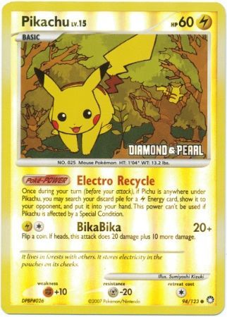 Pikachu (94/123) [Burger King Promos: 2008 Collection] - Card Brawlers | Quebec | Canada | Yu-Gi-Oh!