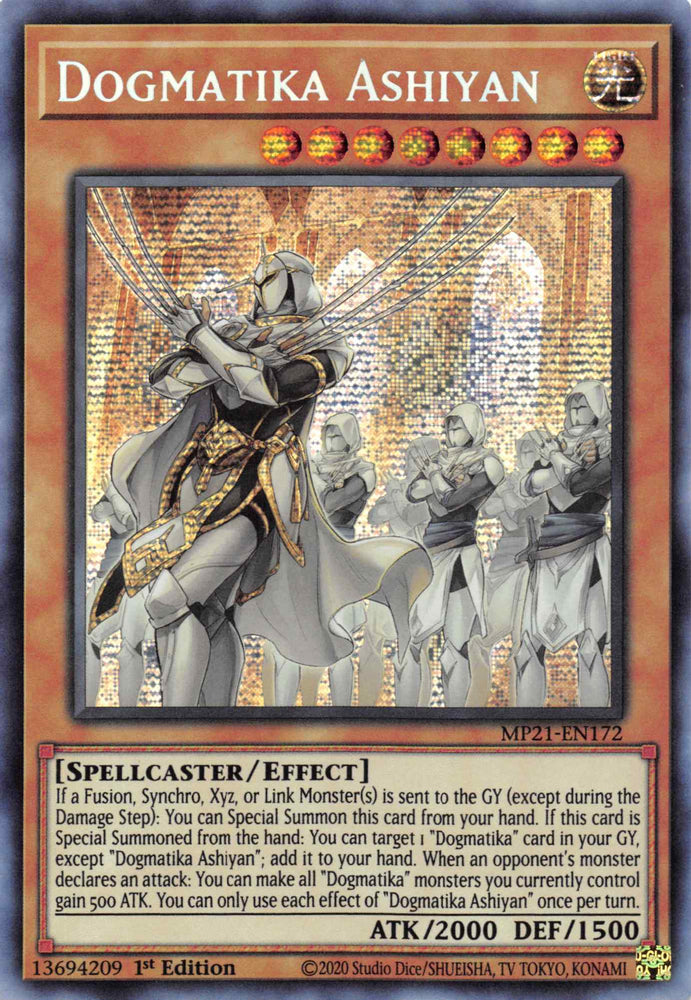 Dogmatika Ashiyan [MP21-EN172] Prismatic Secret Rare - Card Brawlers | Quebec | Canada | Yu-Gi-Oh!