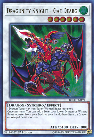 Dragunity Knight - Gae Dearg [BLLR-EN059] Ultra Rare - Yu-Gi-Oh! - Card Brawlers | Quebec | Canada |