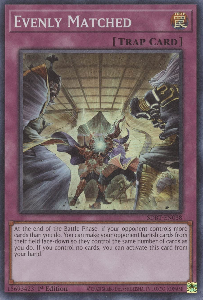 Evenly Matched [SDBT-EN038] Super Rare - Card Brawlers | Quebec | Canada | Yu-Gi-Oh!