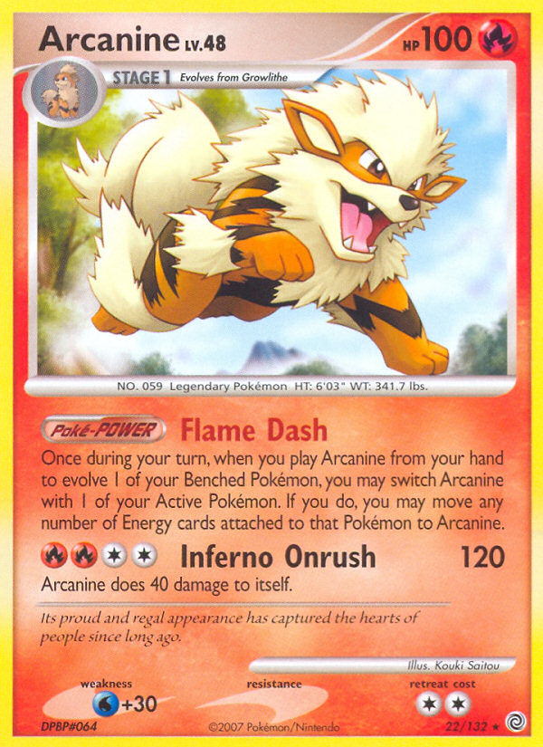 Arcanine (22/132) [Diamond & Pearl: Secret Wonders] - Card Brawlers | Quebec | Canada | Yu-Gi-Oh!
