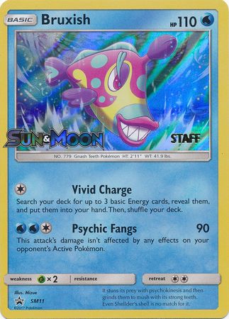 Bruxish (SM11) (Staff Prerelease Promo) [Sun & Moon: Black Star Promos] - Card Brawlers | Quebec | Canada | Yu-Gi-Oh!