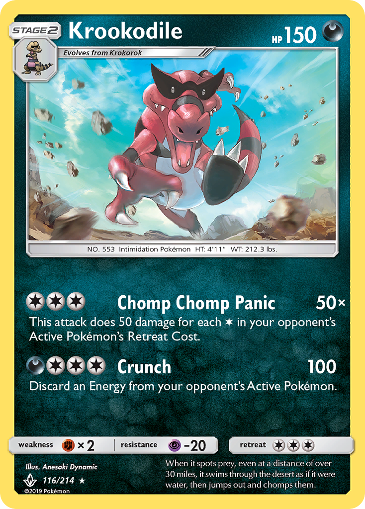 Krookodile (116/214) [Sun & Moon: Unbroken Bonds] - Card Brawlers | Quebec | Canada | Yu-Gi-Oh!
