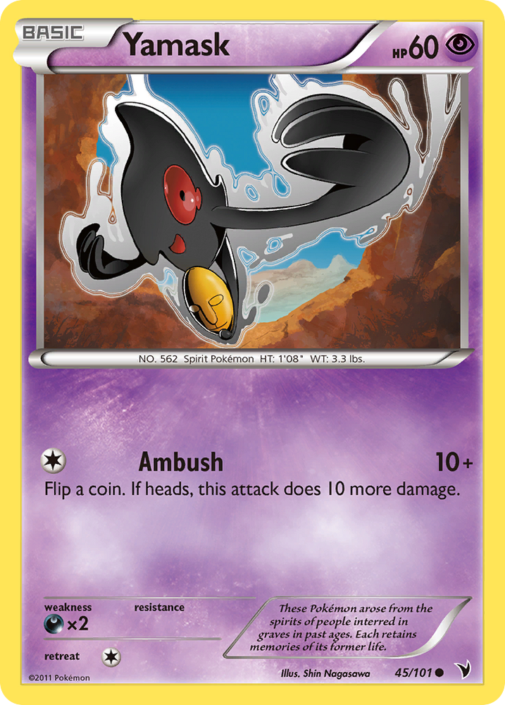 Yamask (45/101) [Black & White: Noble Victories] - Card Brawlers | Quebec | Canada | Yu-Gi-Oh!