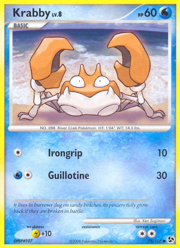 Krabby (75/106) [Diamond & Pearl: Great Encounters] - Card Brawlers | Quebec | Canada | Yu-Gi-Oh!