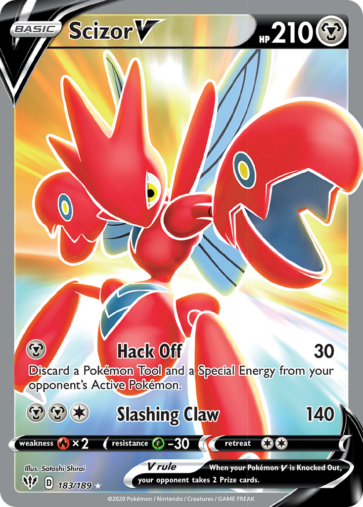 Scizor V (183/189) [Sword & Shield: Darkness Ablaze] - Card Brawlers | Quebec | Canada | Yu-Gi-Oh!