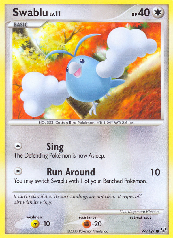 Swablu (97/127) [Platinum: Base Set] - Card Brawlers | Quebec | Canada | Yu-Gi-Oh!