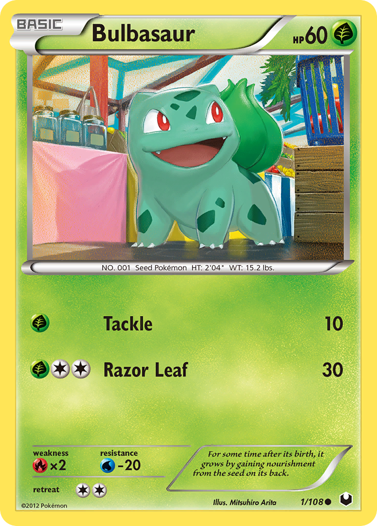 Bulbasaur (1/108) [Black & White: Dark Explorers] - Card Brawlers | Quebec | Canada | Yu-Gi-Oh!
