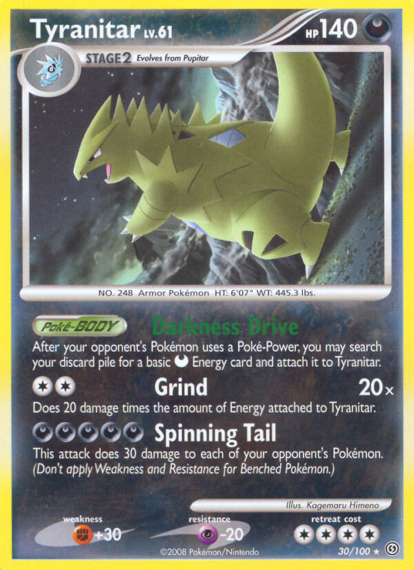 Tyranitar (30/100) (Theme Deck Exclusive) [Diamond & Pearl: Stormfront] - Card Brawlers | Quebec | Canada | Yu-Gi-Oh!