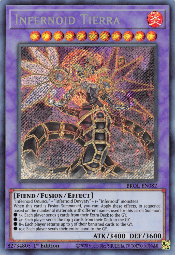 Infernoid Tierra [BROL-EN082] Secret Rare - Card Brawlers | Quebec | Canada | Yu-Gi-Oh!