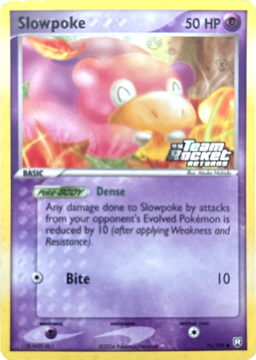 Slowpoke (76/109) (Stamped) [EX: Team Rocket Returns] - Card Brawlers | Quebec | Canada | Yu-Gi-Oh!