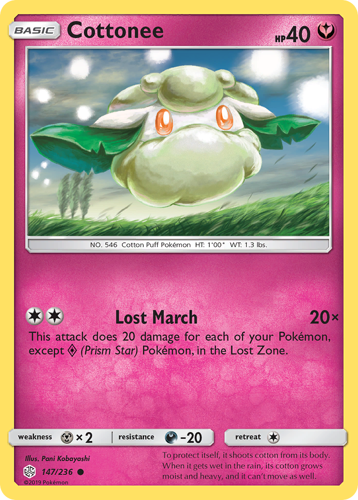 Cottonee (147/236) [Sun & Moon: Cosmic Eclipse] - Card Brawlers | Quebec | Canada | Yu-Gi-Oh!