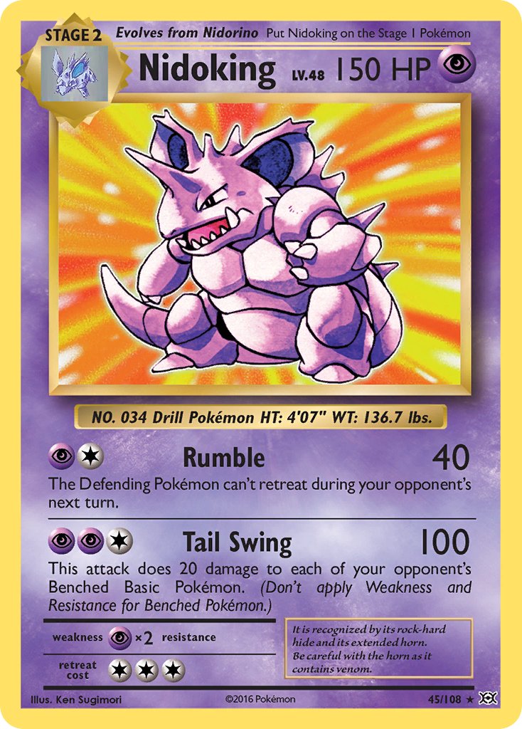 Nidoking (45/108) (Theme Deck Exclusive) [XY: Evolutions] - Card Brawlers | Quebec | Canada | Yu-Gi-Oh!