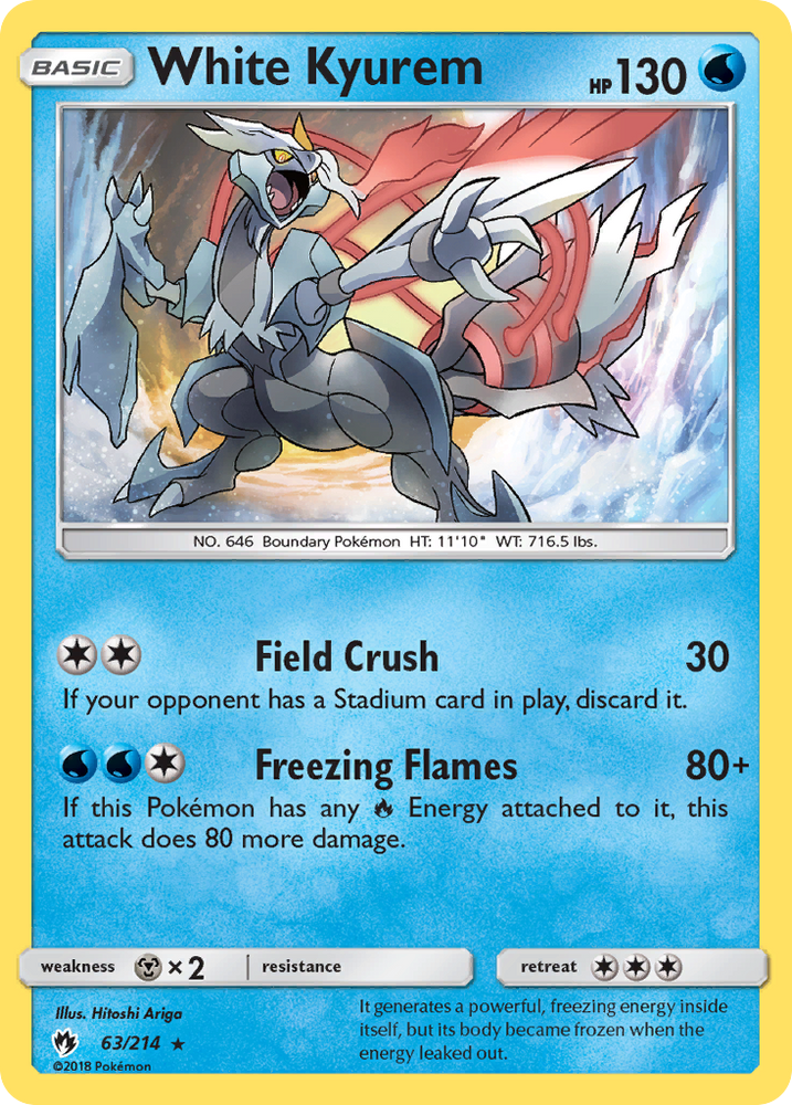 White Kyurem (63/214) [Sun & Moon: Lost Thunder] - Card Brawlers | Quebec | Canada | Yu-Gi-Oh!