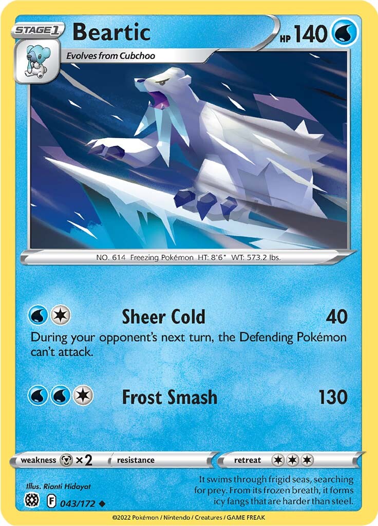 Beartic (043/172) [Sword & Shield: Brilliant Stars] - Card Brawlers | Quebec | Canada | Yu-Gi-Oh!