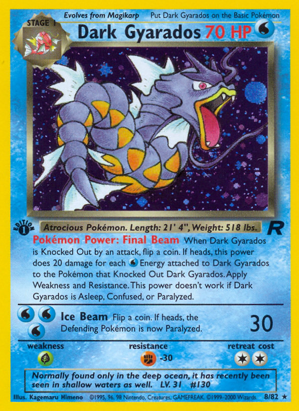Dark Gyarados (8/82) [Team Rocket 1st Edition] - Card Brawlers | Quebec | Canada | Yu-Gi-Oh!