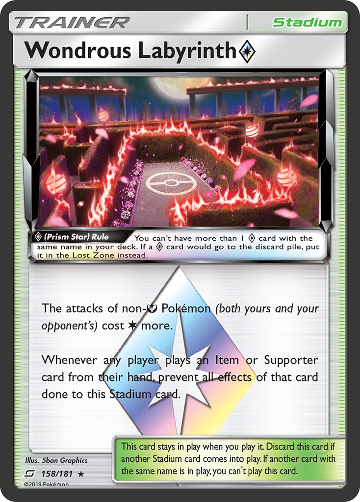 Wondrous Labyrinth (158/181) (Prism Star) [Sun & Moon: Team Up] - Card Brawlers | Quebec | Canada | Yu-Gi-Oh!