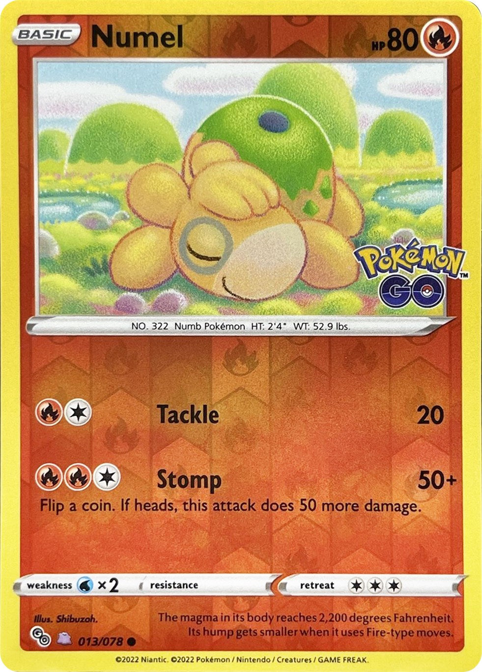 Numel (013/078) (Peelable Ditto) [Pokémon GO] - Card Brawlers | Quebec | Canada | Yu-Gi-Oh!