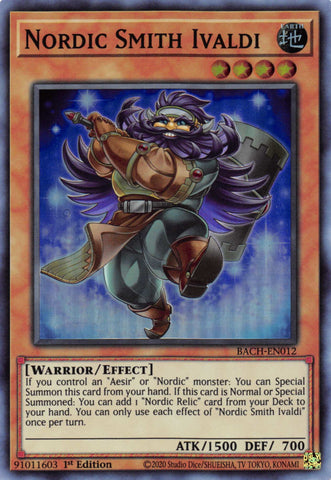 Nordic Smith Ivaldi [BACH-EN012] Super Rare - Card Brawlers | Quebec | Canada | Yu-Gi-Oh!