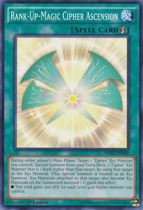 Rank-Up-Magic Cipher Ascension [RATE-EN056] Common - Card Brawlers | Quebec | Canada | Yu-Gi-Oh!