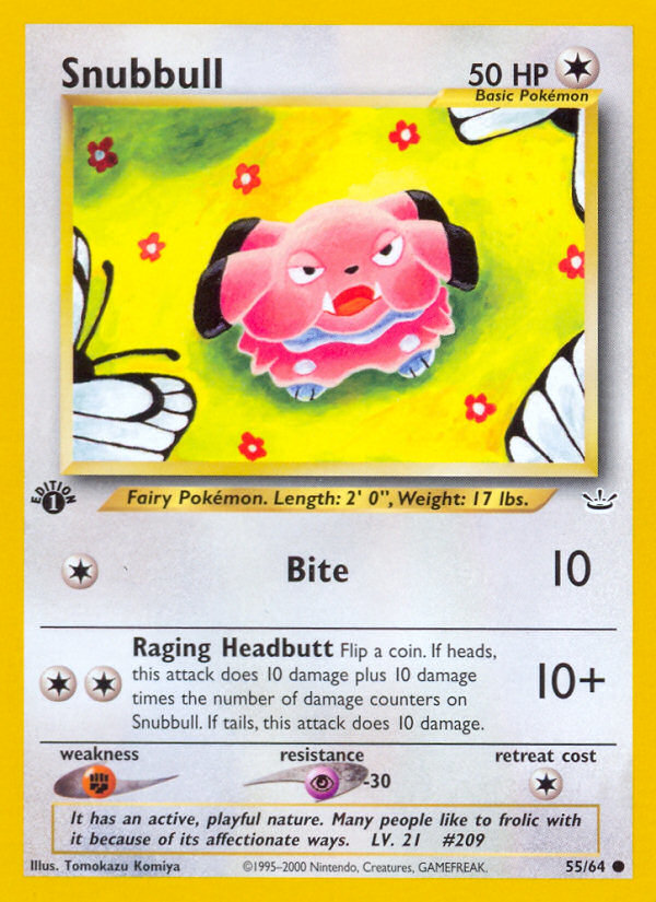 Snubbull (55/64) [Neo Revelation 1st Edition] - Card Brawlers | Quebec | Canada | Yu-Gi-Oh!