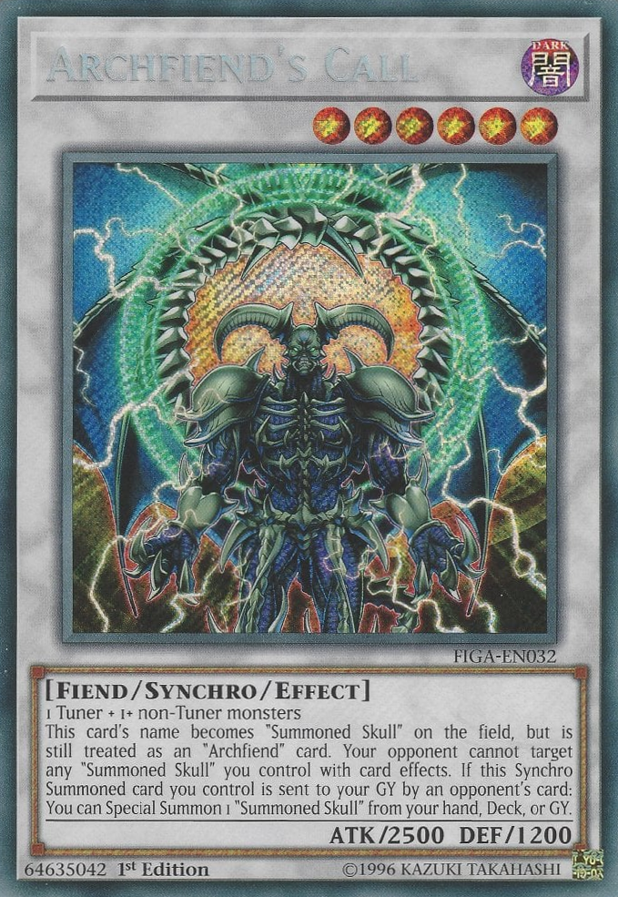 Archfiend's Call [FIGA-EN032] Secret Rare - Card Brawlers | Quebec | Canada | Yu-Gi-Oh!