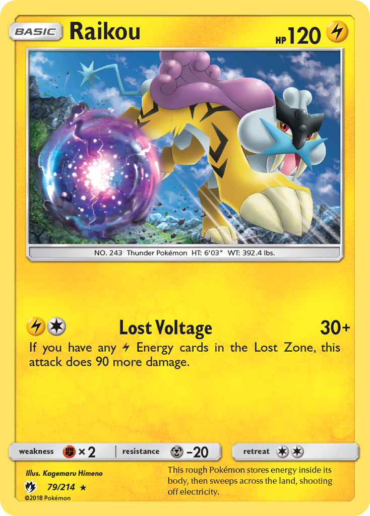 Raikou (79/214) [Sun & Moon: Lost Thunder] - Card Brawlers | Quebec | Canada | Yu-Gi-Oh!