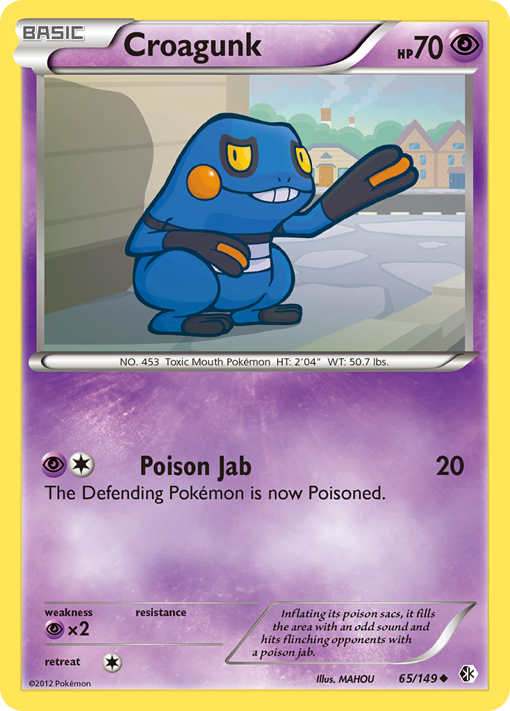 Croagunk (65/149) [Black & White: Boundaries Crossed] - Card Brawlers | Quebec | Canada | Yu-Gi-Oh!