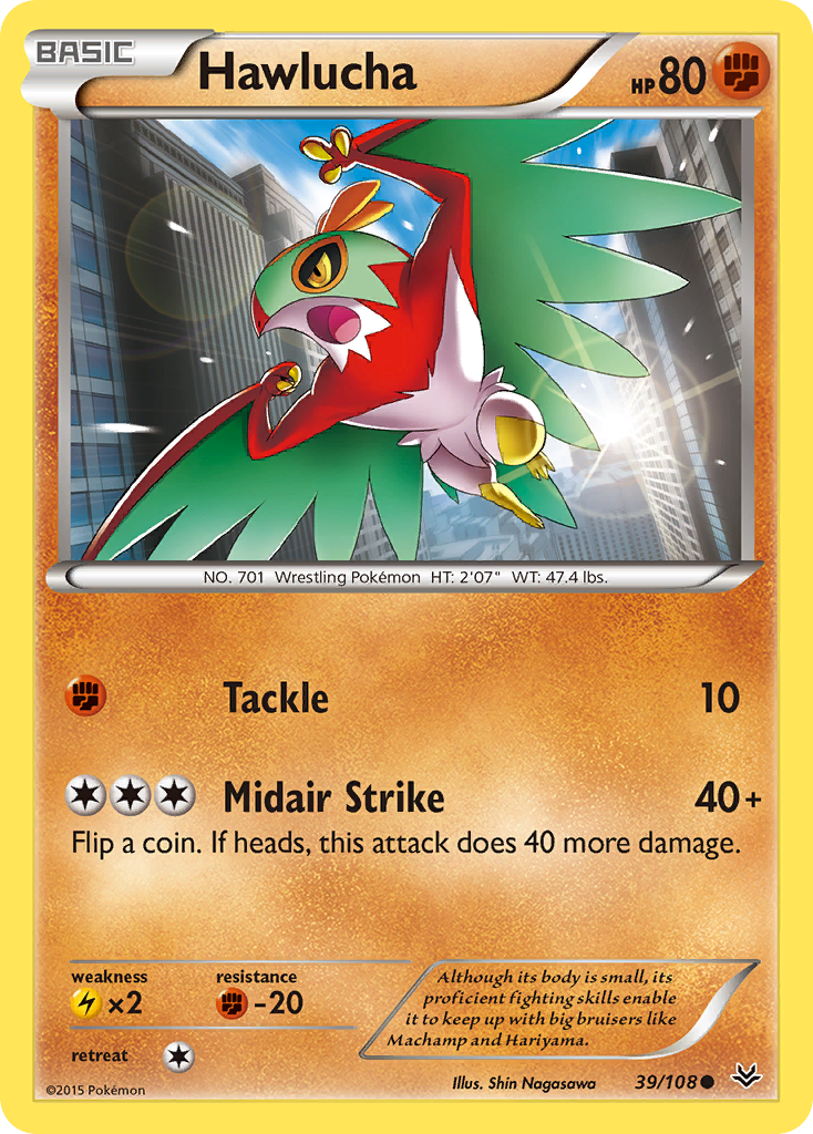 Hawlucha (39/108) [XY: Roaring Skies] - Card Brawlers | Quebec | Canada | Yu-Gi-Oh!