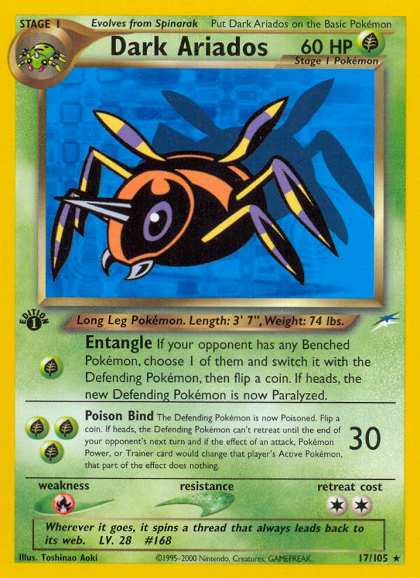 Dark Ariados (17/105) [Neo Destiny 1st Edition] - Card Brawlers | Quebec | Canada | Yu-Gi-Oh!