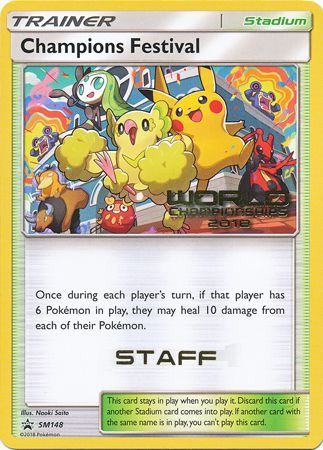Champions Festival (SM148) (2018 Staff) [Sun & Moon: Black Star Promos] - Card Brawlers | Quebec | Canada | Yu-Gi-Oh!