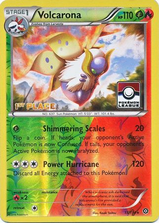 Volcarona (15/114) (League Promo 1st Place) [XY: Steam Siege] - Card Brawlers | Quebec | Canada | Yu-Gi-Oh!