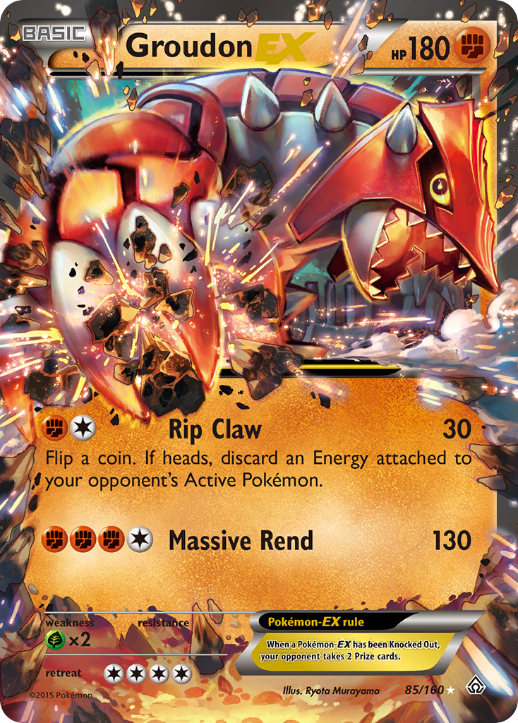 Groudon EX (85/160) [XY: Primal Clash] - Card Brawlers | Quebec | Canada | Yu-Gi-Oh!