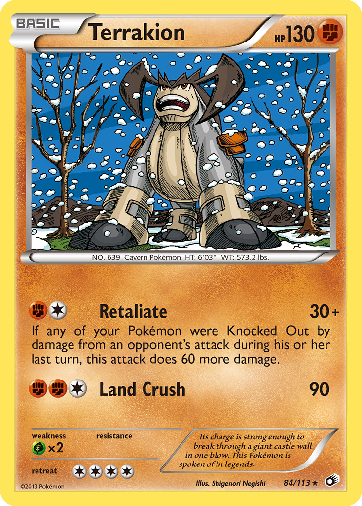 Terrakion (84/113) [Black & White: Legendary Treasures] - Card Brawlers | Quebec | Canada | Yu-Gi-Oh!