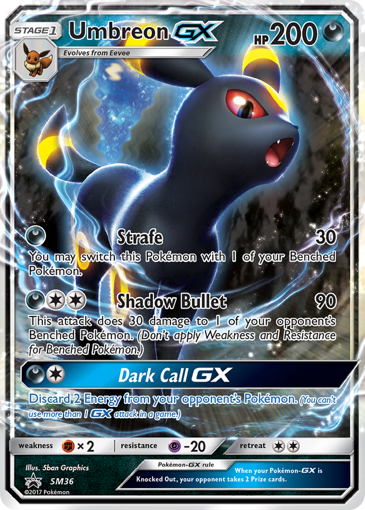 Umbreon GX (SM36) [Sun & Moon: Black Star Promos] - Card Brawlers | Quebec | Canada | Yu-Gi-Oh!