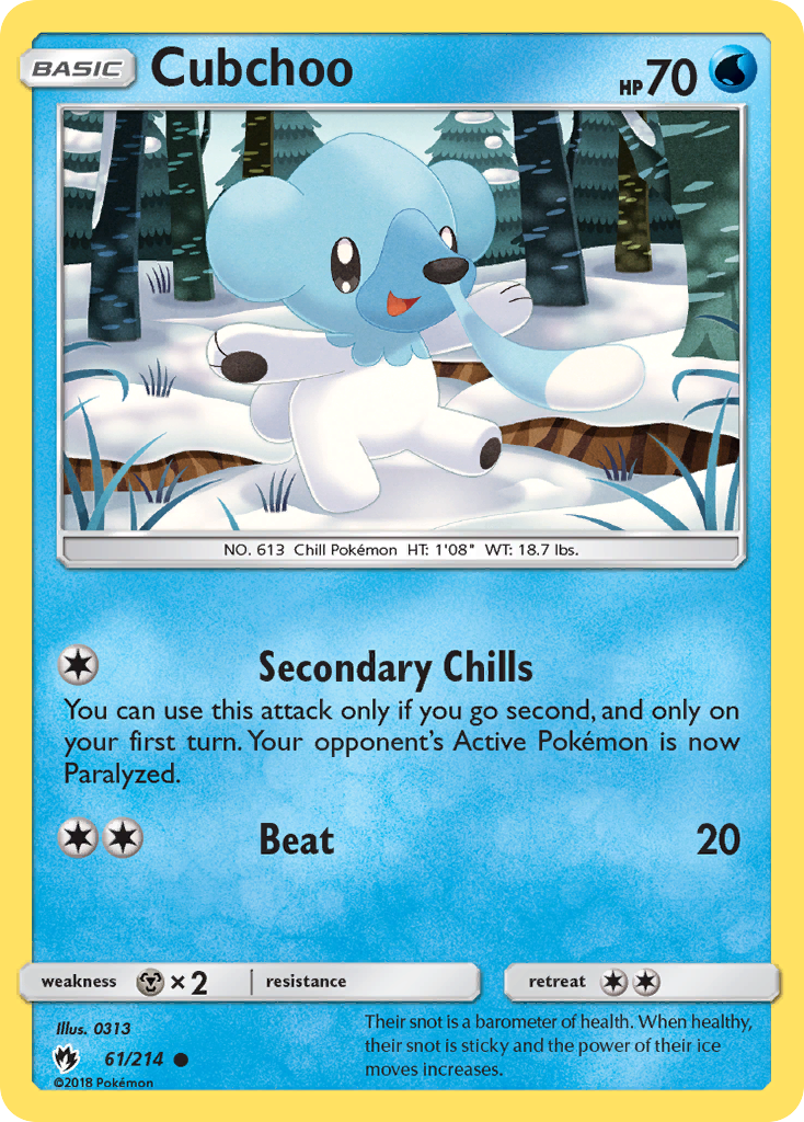 Cubchoo (61/214) [Sun & Moon: Lost Thunder] - Card Brawlers | Quebec | Canada | Yu-Gi-Oh!