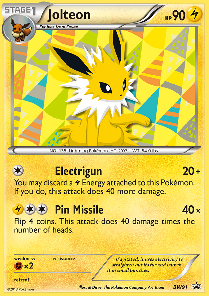 Jolteon (BW91) [Black & White: Black Star Promos] - Card Brawlers | Quebec | Canada | Yu-Gi-Oh!