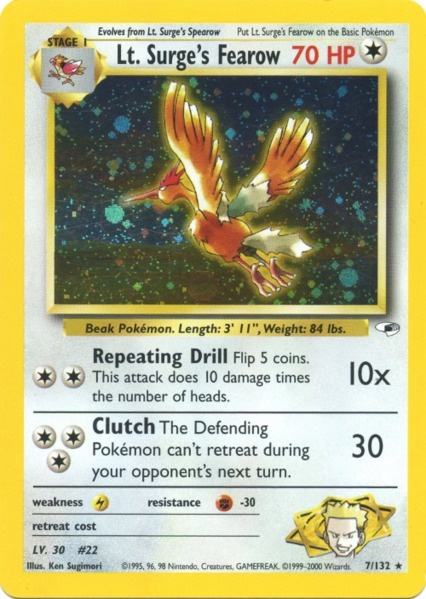 Lt. Surge's Fearow (7/132) [Gym Heroes Unlimited] - Card Brawlers | Quebec | Canada | Yu-Gi-Oh!
