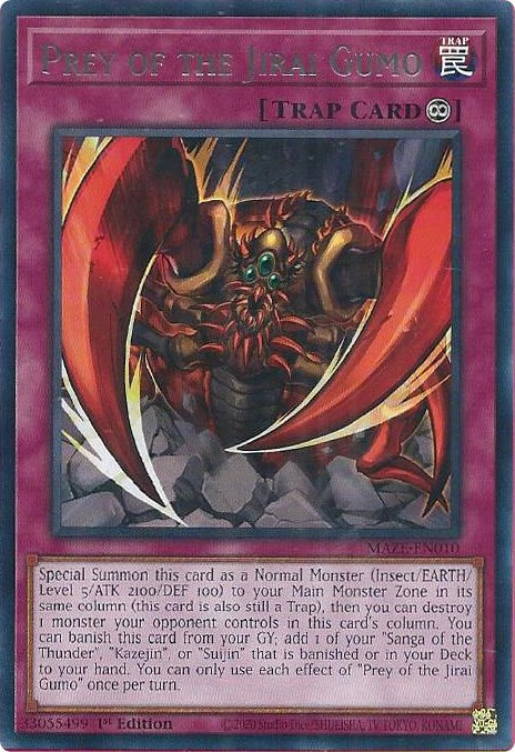 Prey of the Jirai Gumo [MAZE-EN010] Rare - Card Brawlers | Quebec | Canada | Yu-Gi-Oh!