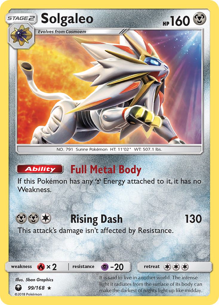 Solgaleo (99/168) [Sun & Moon: Celestial Storm] - Card Brawlers | Quebec | Canada | Yu-Gi-Oh!