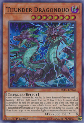 Thunder Dragonduo [SOFU-EN022] Super Rare - Yu-Gi-Oh! - Card Brawlers | Quebec | Canada |