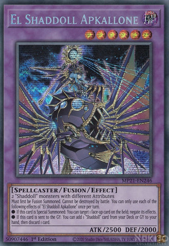 El Shaddoll Apkallone [MP21-EN246] Prismatic Secret Rare - Card Brawlers | Quebec | Canada | Yu-Gi-Oh!