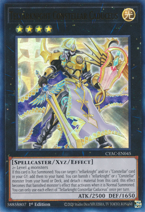 Tellarknight Constellar Caduceus [CYAC-EN045] Ultra Rare - Card Brawlers | Quebec | Canada | Yu-Gi-Oh!